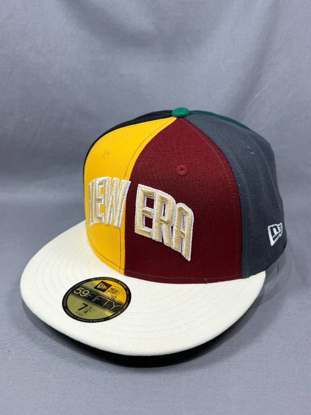 New Era 59Fifty Woodland Camo Team Player Fitted Hat 7 1/4 Golfer Flat Bill Cap
